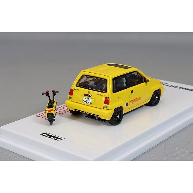 ミニカー/完成品 イノモデル 1/64 ホンダ シティ ターボII イエロー