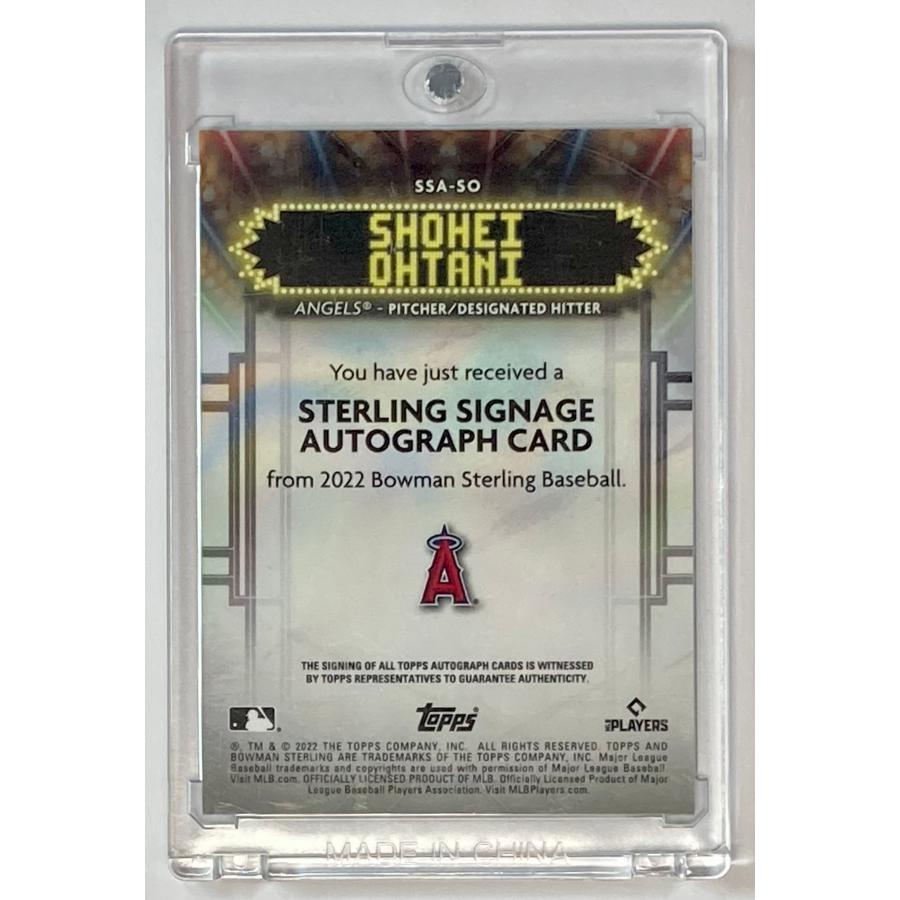 99枚限定】大谷翔平直書きサイン 2022 Bowman Sterling Signage Ref
