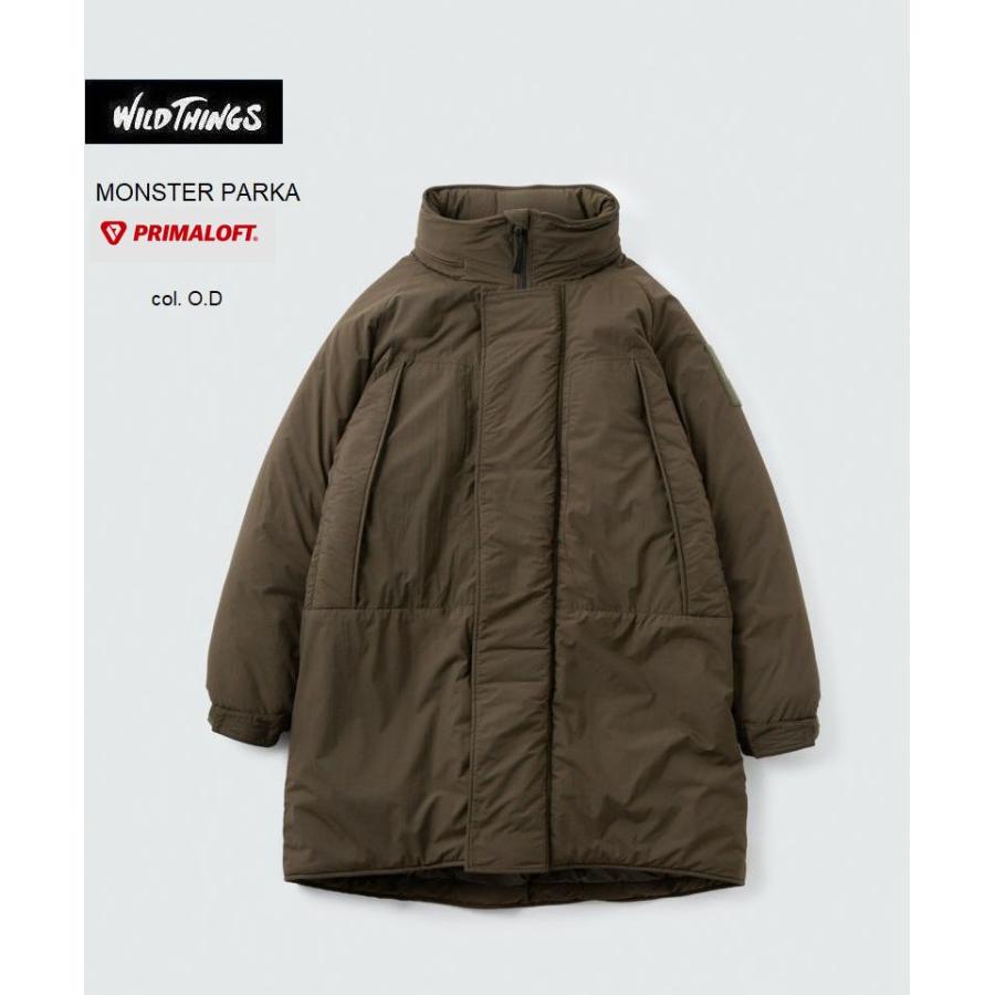 2023-2024秋冬新作 ワイルドシングス モンスターパーカー O.D カーキ
