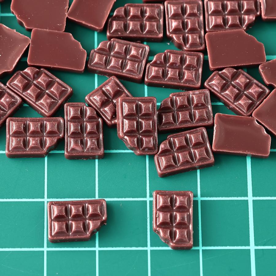 ネイルパーツ チョコレート 12mm ブラウン 300個 お菓子 デコパーツ