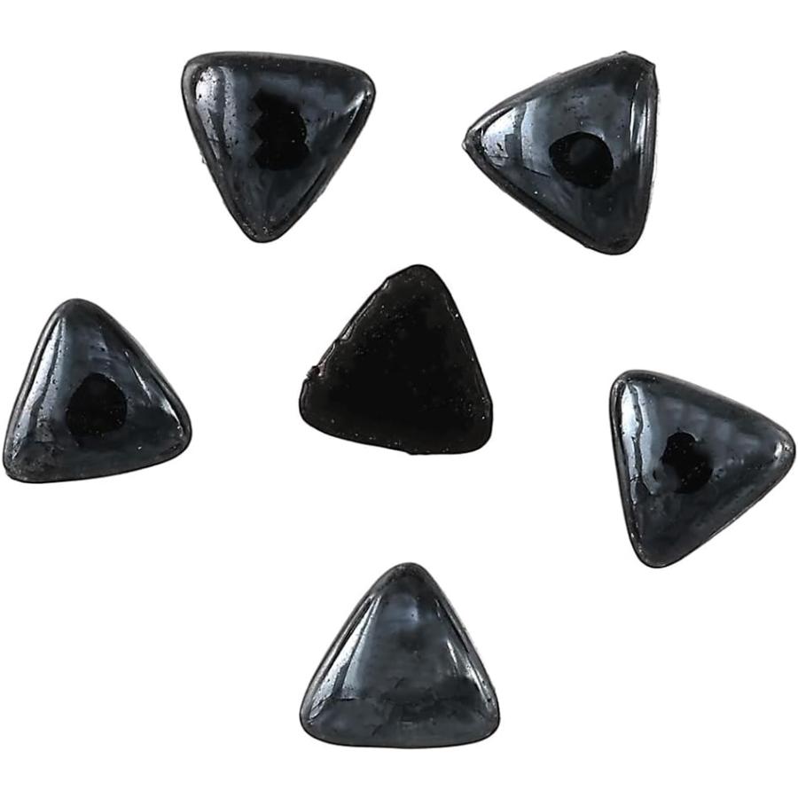 ネイルパーツ 三角 黒 4mm 1000個 セラミック製 3D デコ ネイル