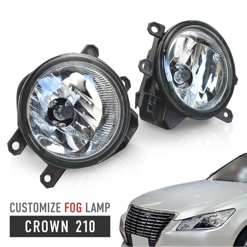 クラウン 210系 フォグランプ ユニット H11 ガラスレンズ 純正タイプ