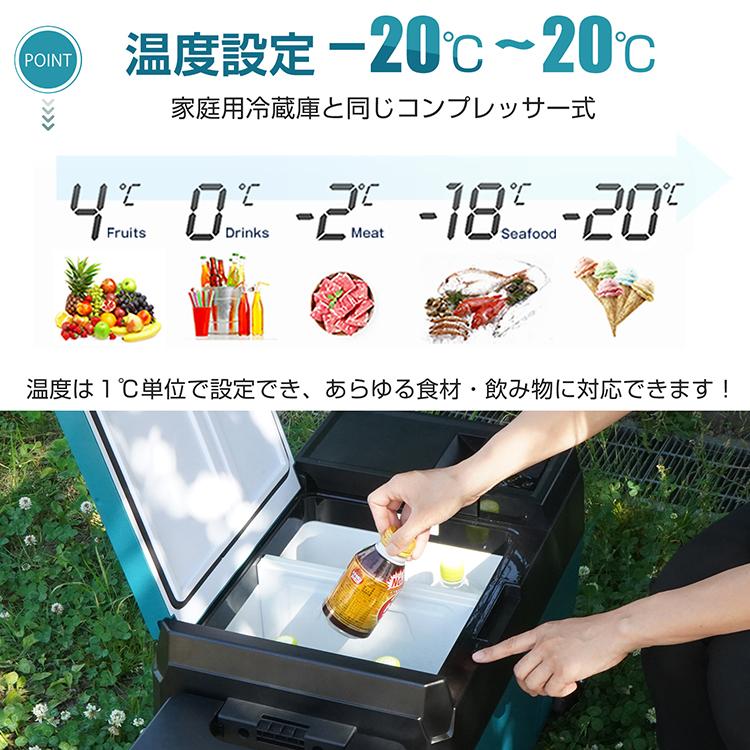 車載冷蔵庫 冷凍庫 車用 ポータブル 大容量 22L -22℃〜20℃ 急速冷凍
