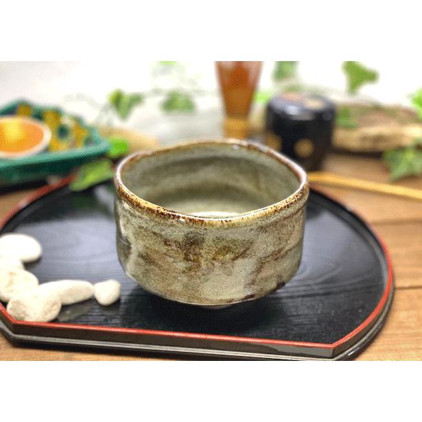 九谷焼 高級 陶磁器 抹茶碗 しだれ桜 中絵 （Kutani matcha bowl