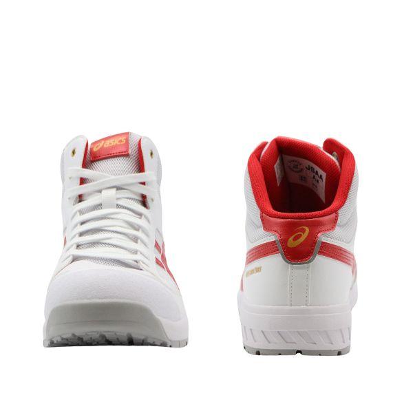ASICS（アシックス） 安全靴 メンズ 靴 レッド ホワイト 白 作業靴 A種