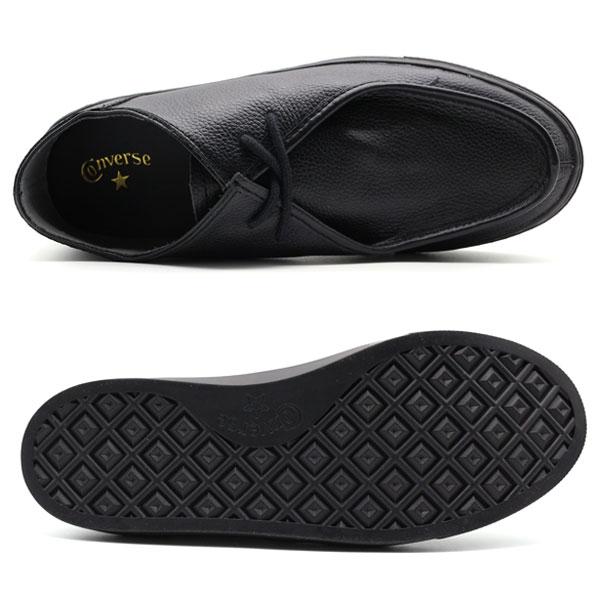 CONVERSE（コンバース） モカシン メンズ 靴 黒 ブラック 革靴 レザー