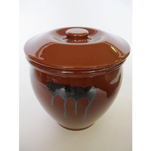 久松 丸壷 カメ ぬか漬け 蓋付き 5号 常滑焼 丸壺 丸甕 かめ 漬物樽