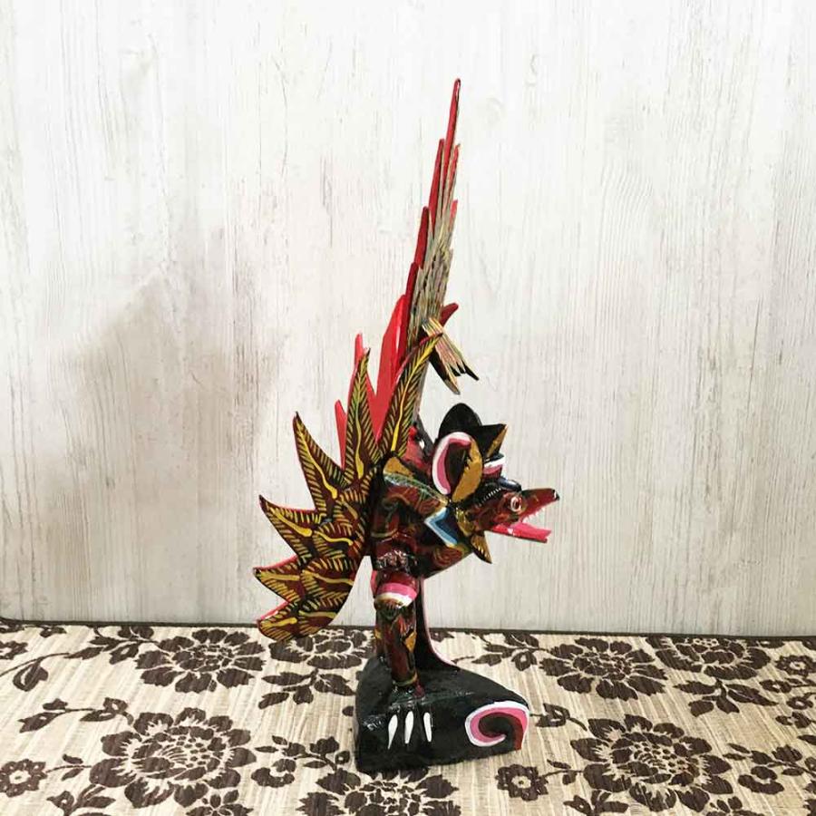 ガルーダの置物 霊鳥 ガルーダ H35cm S 木製 オブジェ インドネシア