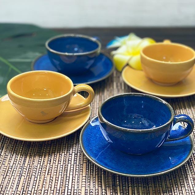 ジェンガラ コーヒーカップ ペア セット カップ＆ソーサー 2客セット 2