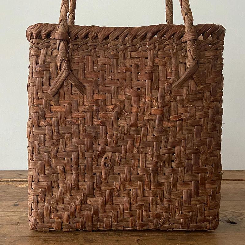 山葡萄かごバッグ 細網代（大）縦長2 YB-104 長野県 純国産 作家 筒井