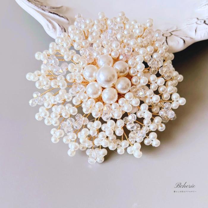 コサージュ 入学式 卒業式 結婚式 50代 ブローチ パール おしゃれ