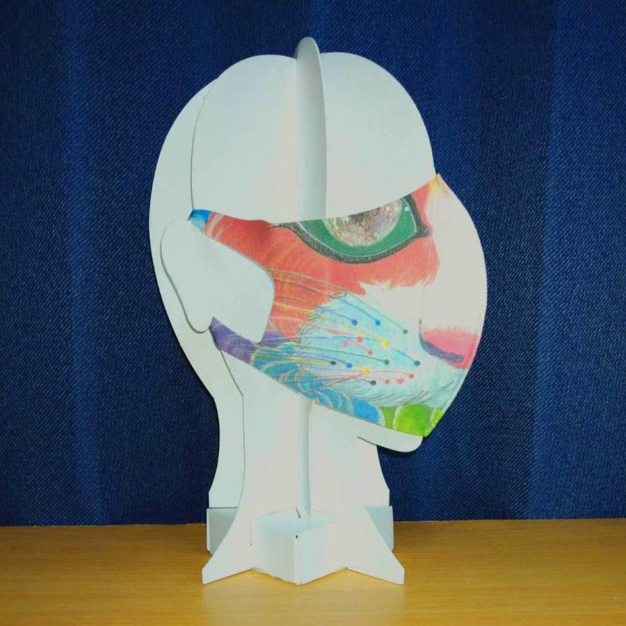 洗って何度でも使える クリエーターズマスク イラスト プリント にゃー