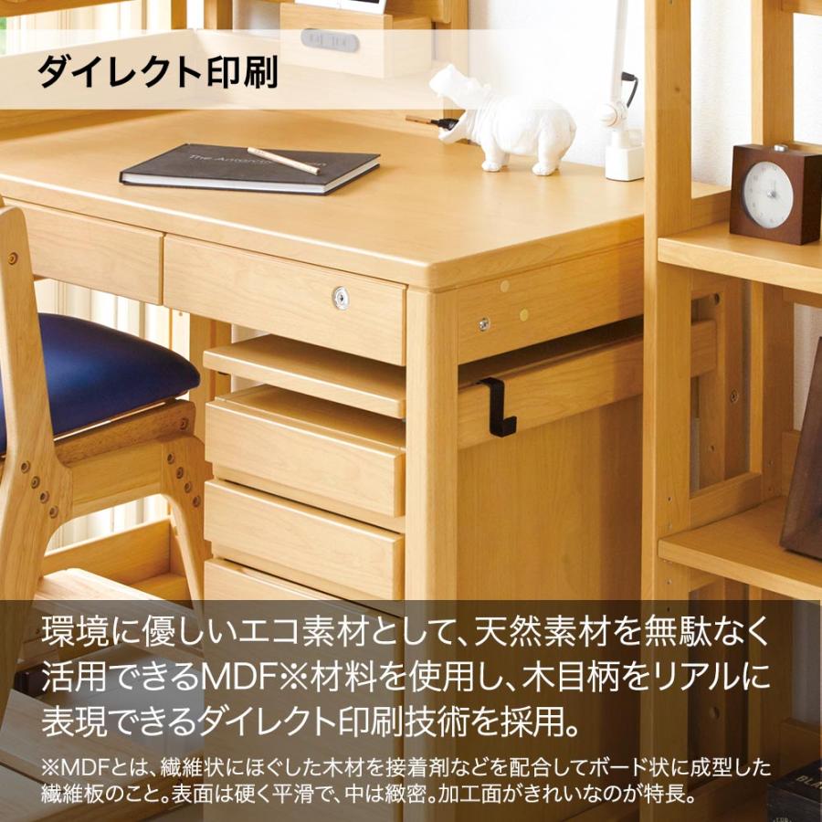 くろがね工作所 パネル付学習机セット [ デスク+ワゴン＋パネル