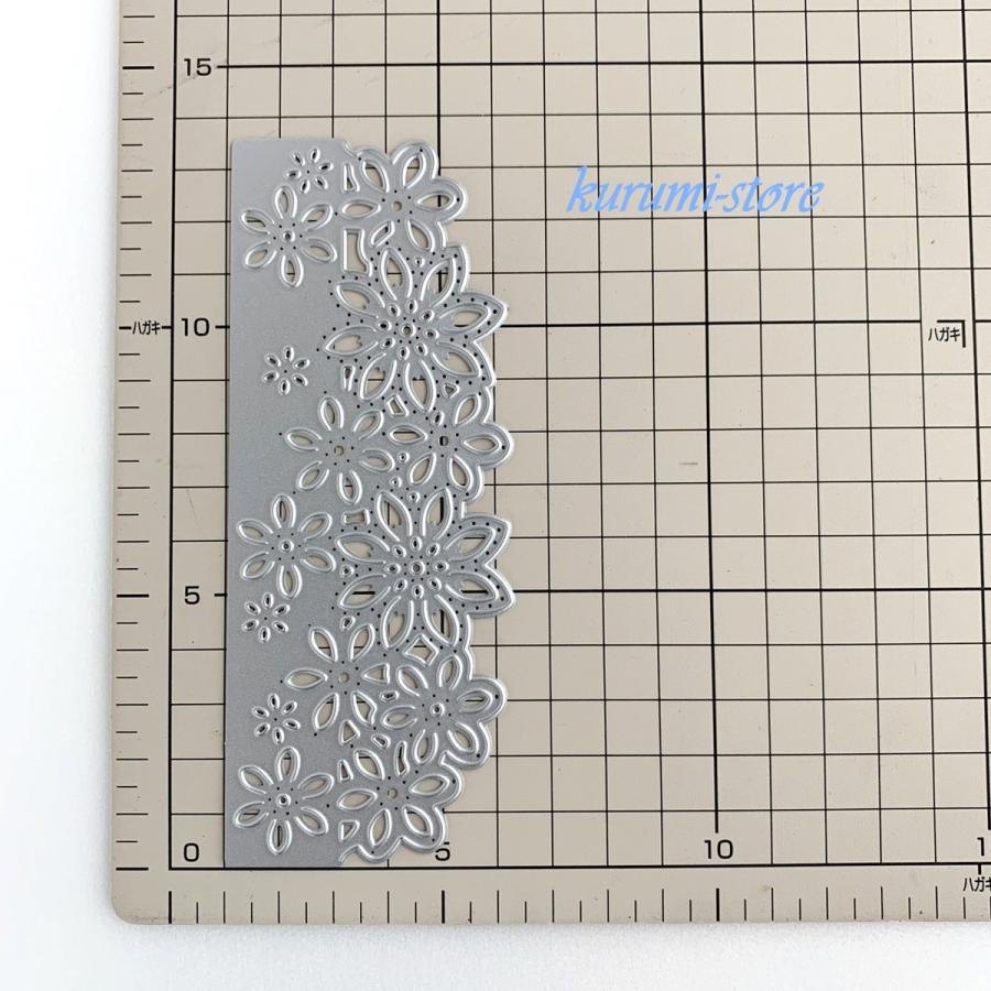カッティングダイ ダイカット型 エッジ 花 スクラップブッキング