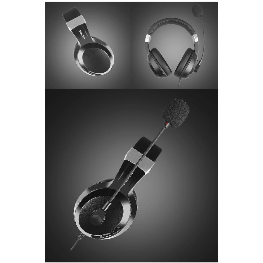 有線ヘッドホン USB接続 サウンドカード ノイズキャンセリング マイク