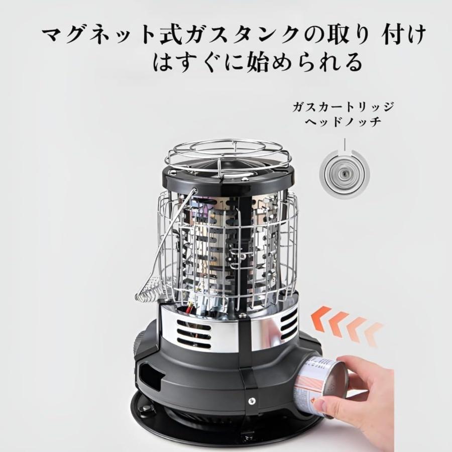 カセットガスストーブ 小型 軽量 アウトドアヒーター 防寒 省エネ 節電