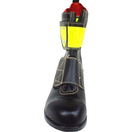 アスファルト舗装工事周辺作業用安全靴 HSKマジック反射付き（黄