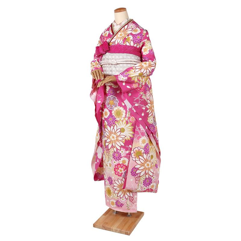 振袖 ピンク 成人式 結婚式 卒業式 お正月 晴れ着 仮仕立て 仮絵羽