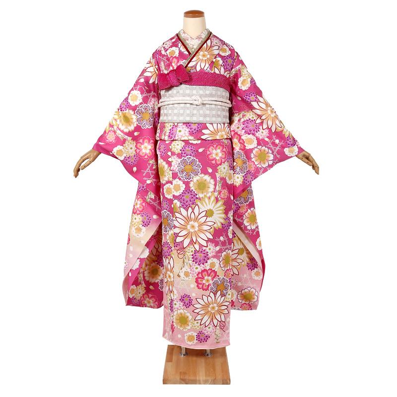 振袖 ピンク 成人式 結婚式 卒業式 お正月 晴れ着 仮仕立て 仮絵羽