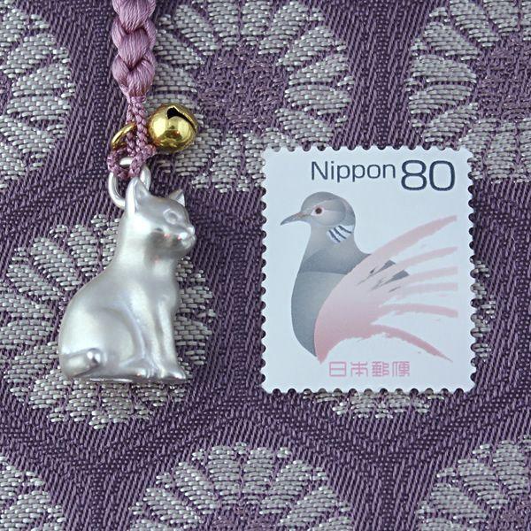 根付（銀製）子猫・ねこ・ネコ 鈴付 : 京都工芸舎 Yahoo!店 - 通販