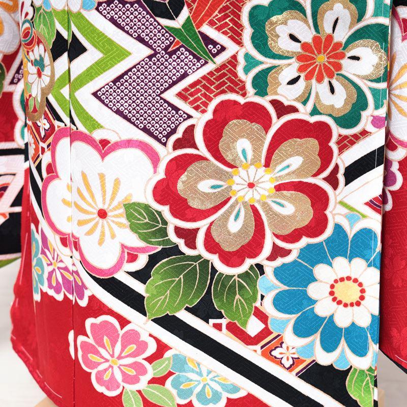 振袖 正絹 新品 仮絵羽 仕立て付き フルセット 長襦袢 袋帯 帯締め