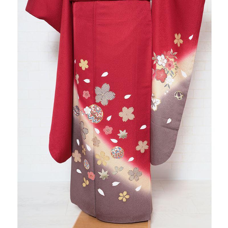 振袖レンタル 成人式 フルセット 1月 振袖 レンタル 赤 小さいサイズ