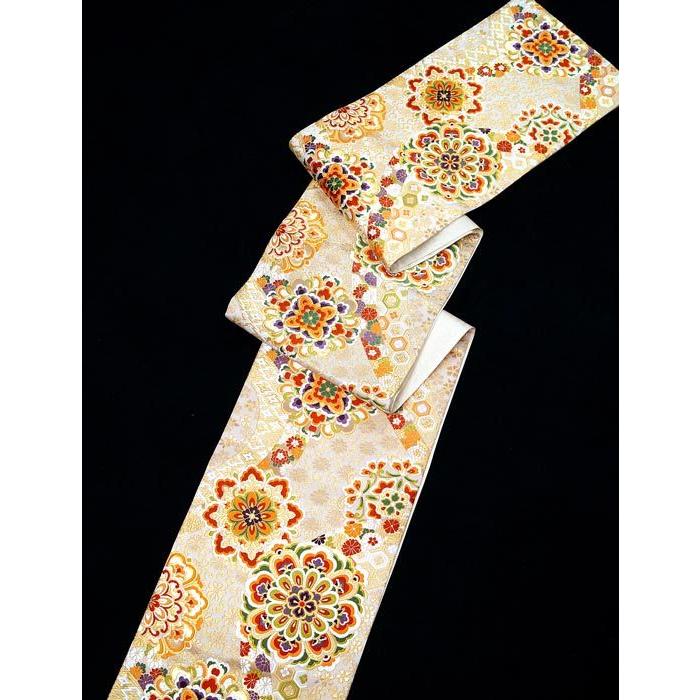 仕立代込み 西陣織 唐織 袋帯 華紋柄 高級帯匠 ふくい fo-754 振袖