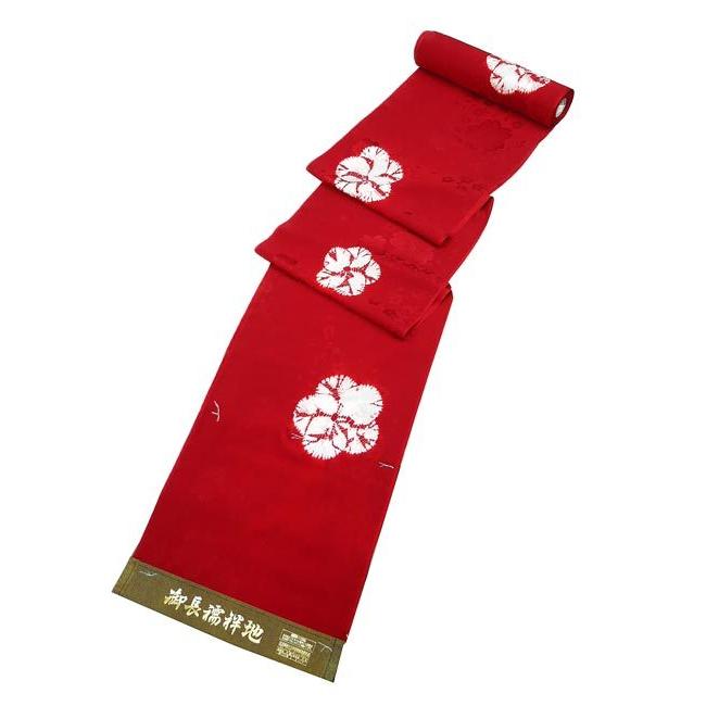 正絹 絞り 振袖 長襦袢 反物 j-244 送料無料 手絞り 桜 未仕立て 新品