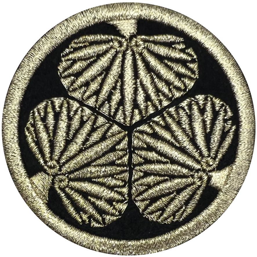 家紋1】三つ葉葵 ワッペン 徳川【ゆうパケット配送対象商品】 : 刺繍屋