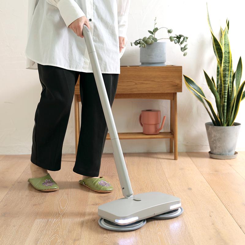 0（プラスマイナスゼロ） 電動モップ 【激落ちくん】コードレス電動