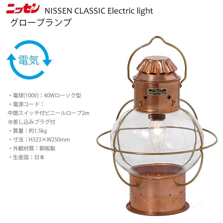 ns5 日本船燈 グローブランプ ニッセン 電気灯 マリンランプ 門灯