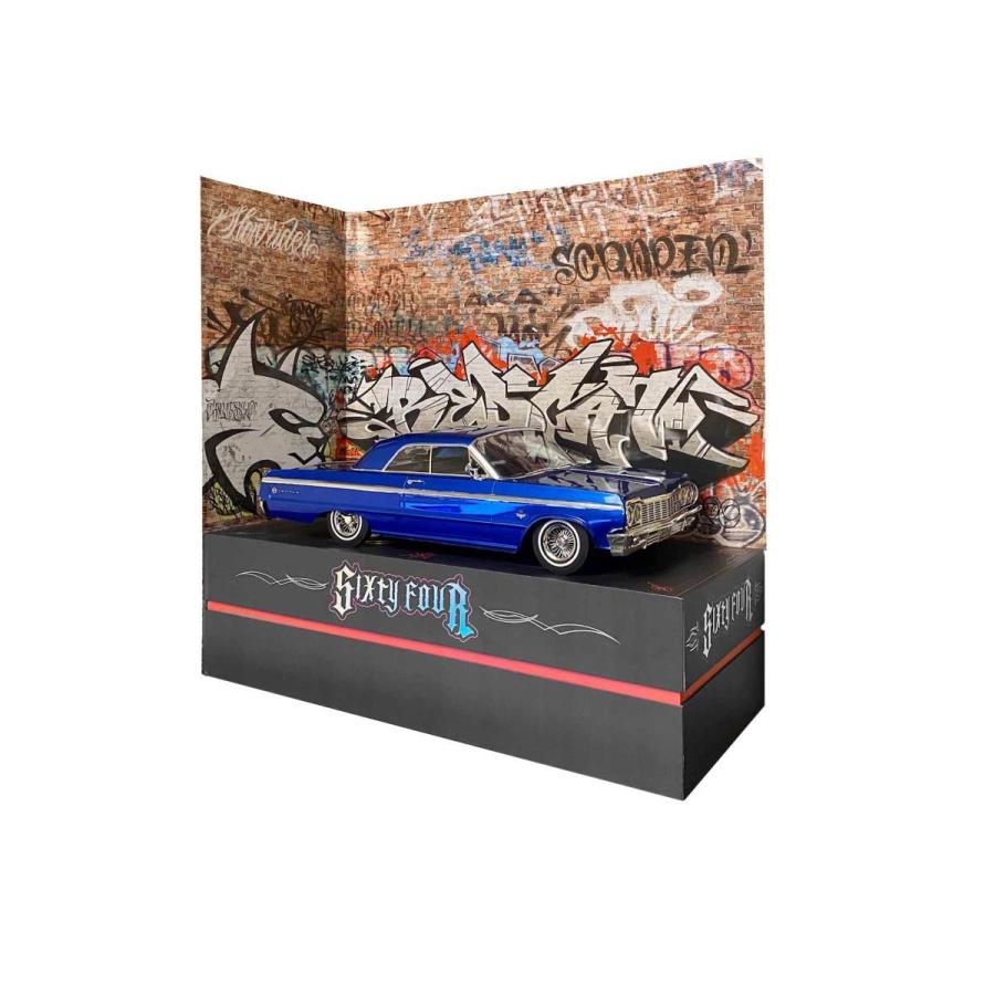 ラジコン 1/10 ローライダー インパラ メタリックブルー 超精密