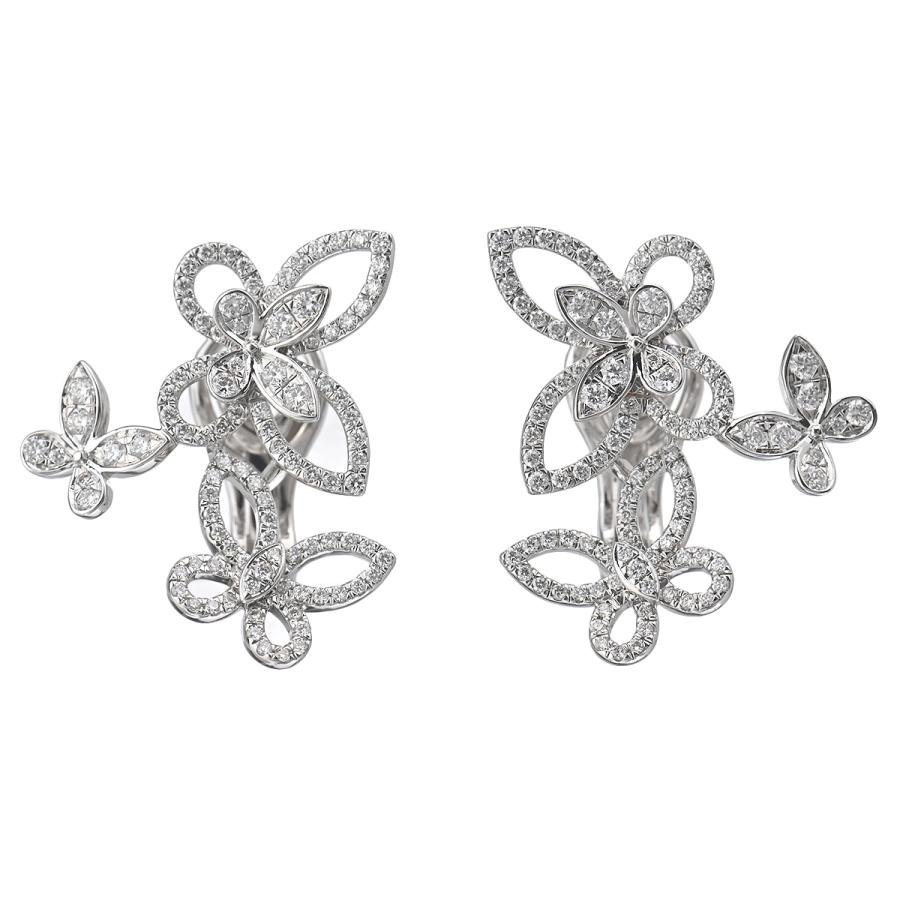 グラフ GRAFF トリプルバタフライ シルエット ダイヤ ピアス RGE1610