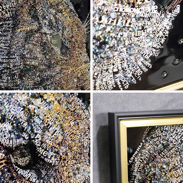 アートフレーム フォントラ タイガー 虎 クリスタルピクチャー 額絵