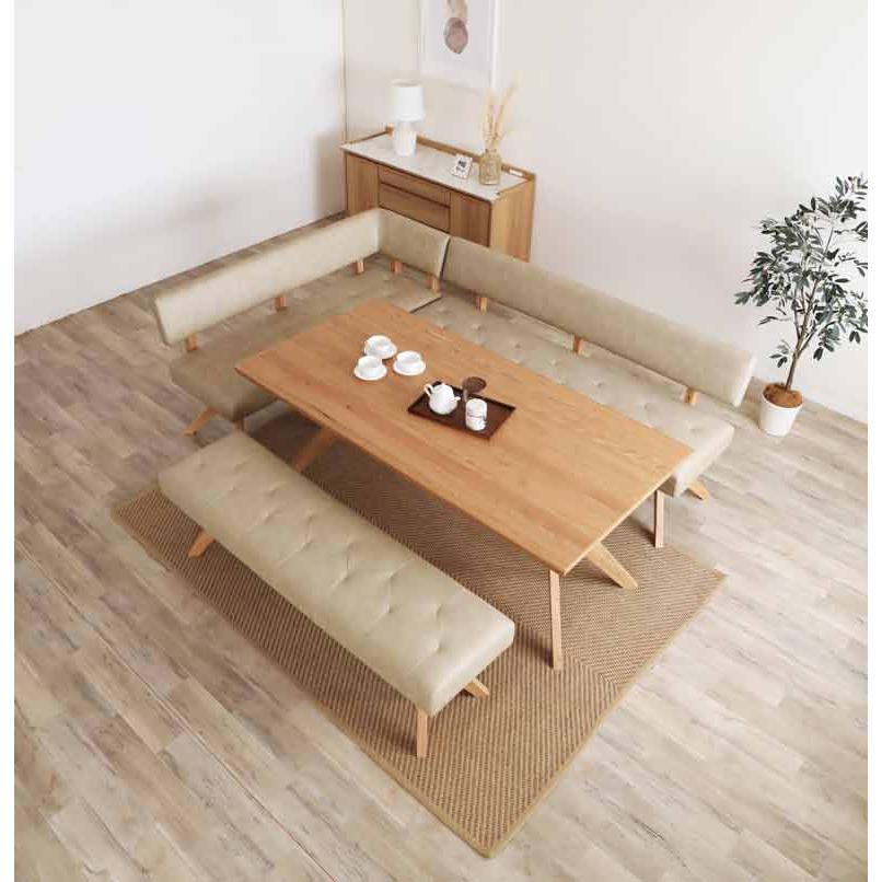 シギヤマ家具 カウチチェアR レブル 160cm ソファ ベンチ 合皮