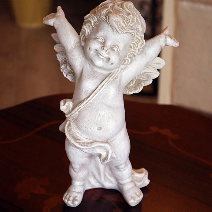 天使 置物 オーナメント アンティーク エンゼル ばんざいエンジェル