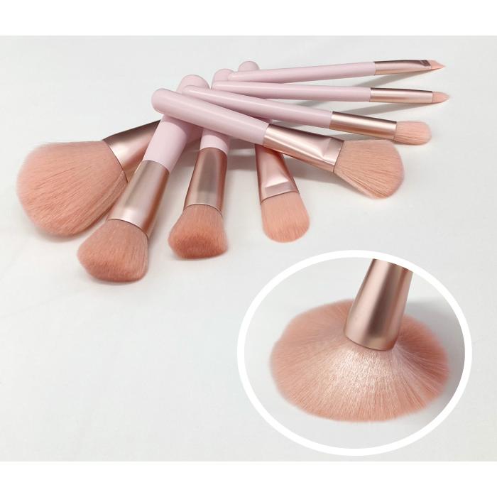 メイクブラシセット 8本セット（ピンク軸）/chu-p8 ※名入・熨斗