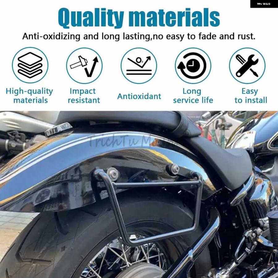 並行輸入品オートバイ バイク サイドバッグ フレーム サドルバッグ