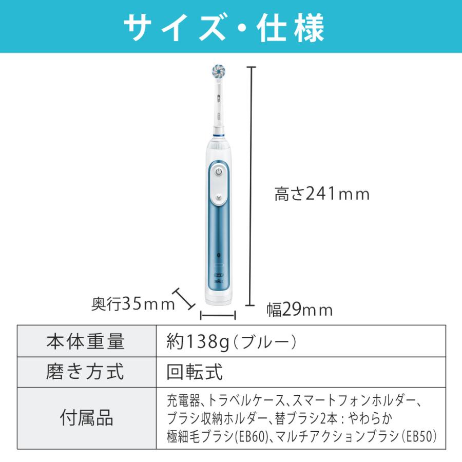 BRAUN（ブラウン） 電動歯ブラシ オーラルB スマート 7000 D7005245XP