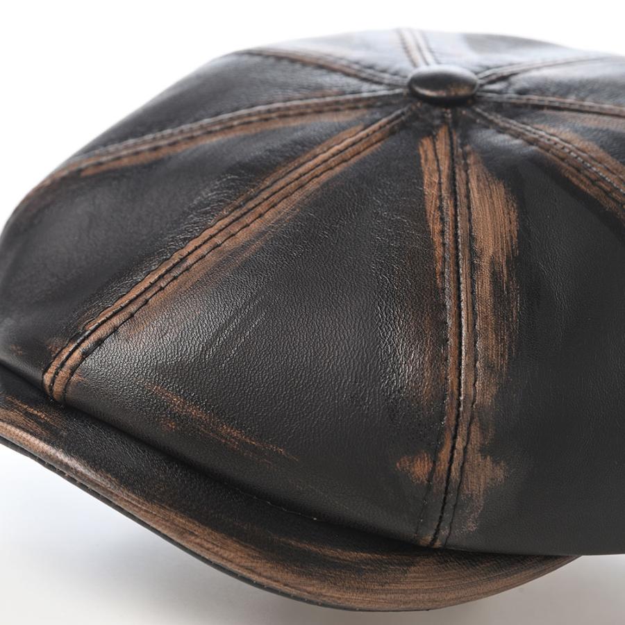 MARONE（マローネ） クーポン対象 レザーキャスケット 本革 帽子