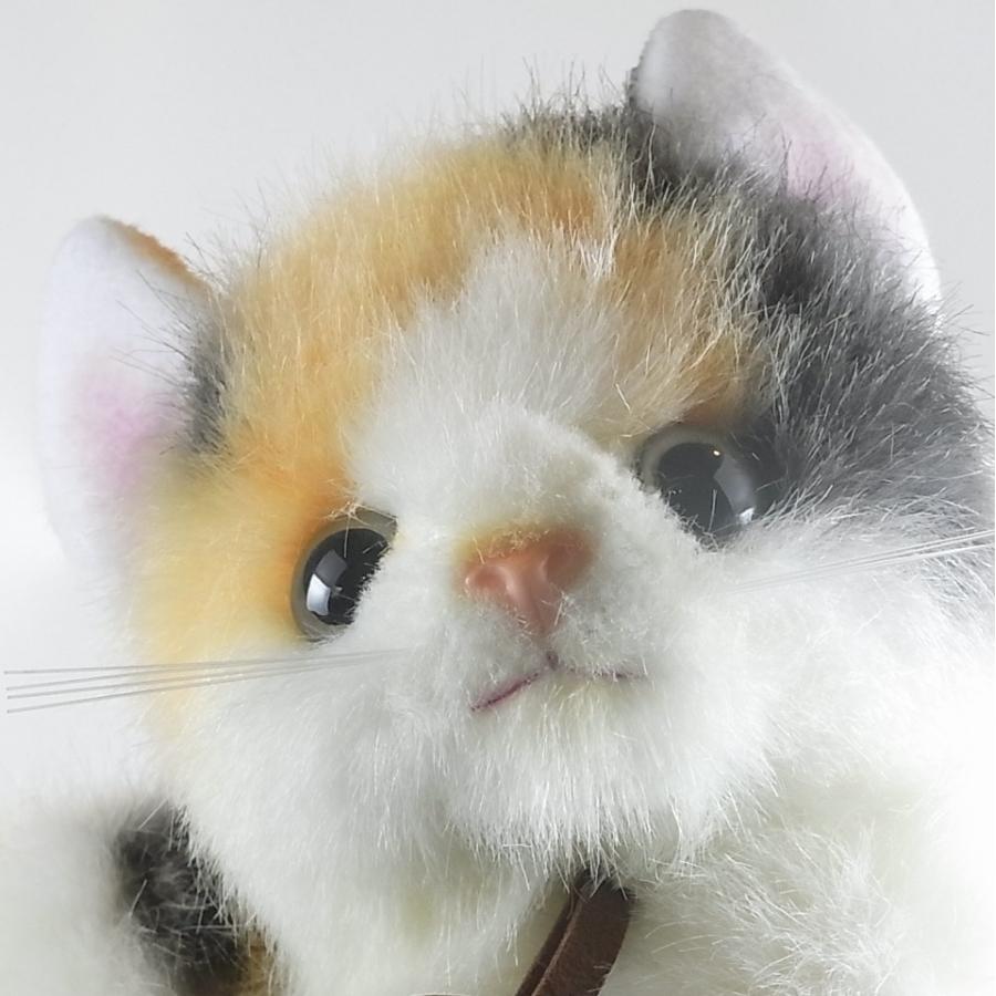グレイスフル 日本猫 ミケネコ 座り 猫 ぬいぐるみ 日本製 三英貿易 三