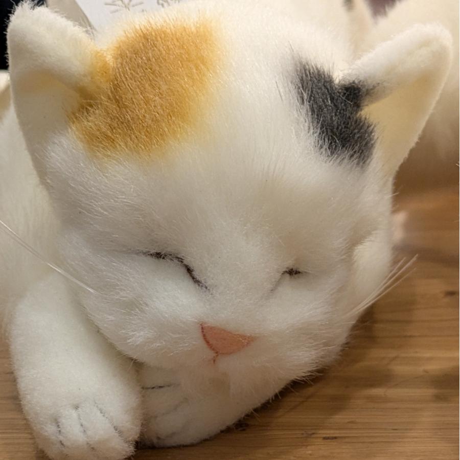 ミケネコ L 童心 日本製リアルシリーズ 三毛猫 ぬいぐるみ 猫 ネコ