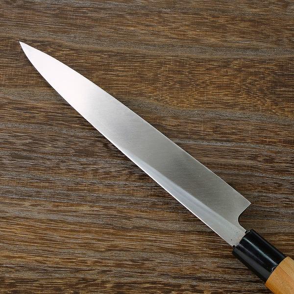 名入れ無料 柳刃包丁 210mm 刺身包丁 銀三ステンレス 左利き用 家庭用