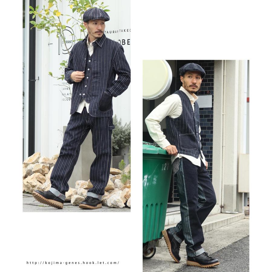 児島ジーンズ 公式通販 13oz バイカラー ストライプ ウォバッシュ