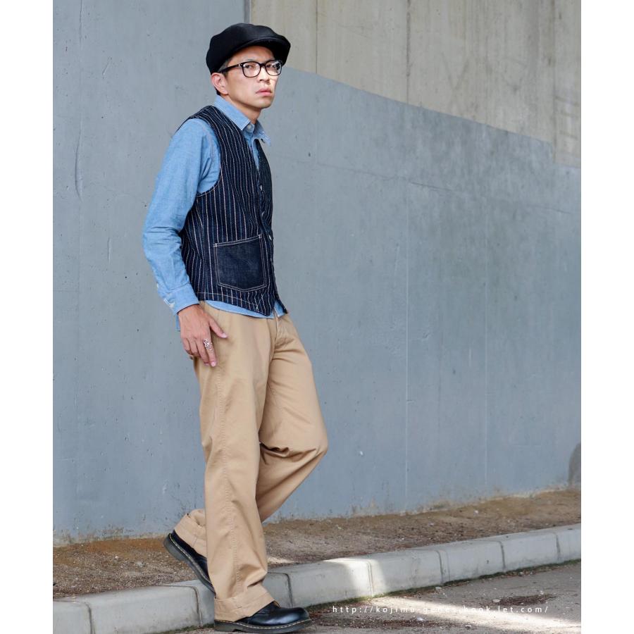 児島ジーンズ 公式通販 13oz バイカラー ストライプ ウォバッシュ