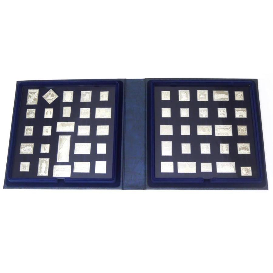 フランクリンミント 国際郵便局長協会発行 日本の偉大な切手 公式銀製