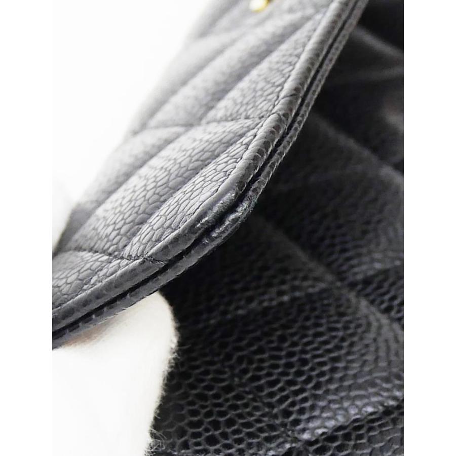 CHANEL（シャネル） 長財布 かぶせ長財布 マトラッセ 黒 キャビア