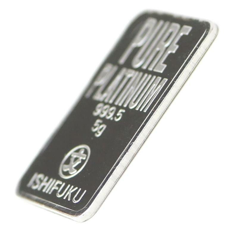 新品】石福金属興業 純プラチナインゴット プラチナバー ingot 5g