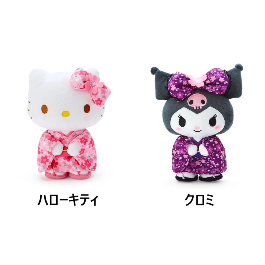 サンリオ☆ぬいぐるみ 桜着物 Sサイズ(ハローキティ・クロミ)2種類