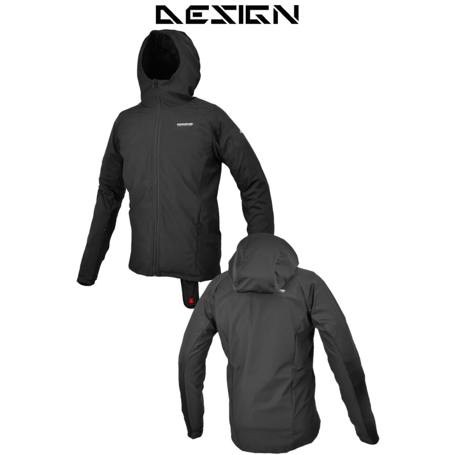 バイクジャケット電熱 インナーパーカー 防寒 レディースサイズあり